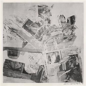 ROBERT RAUSCHENBERG Two screenprints from Features from Currents.